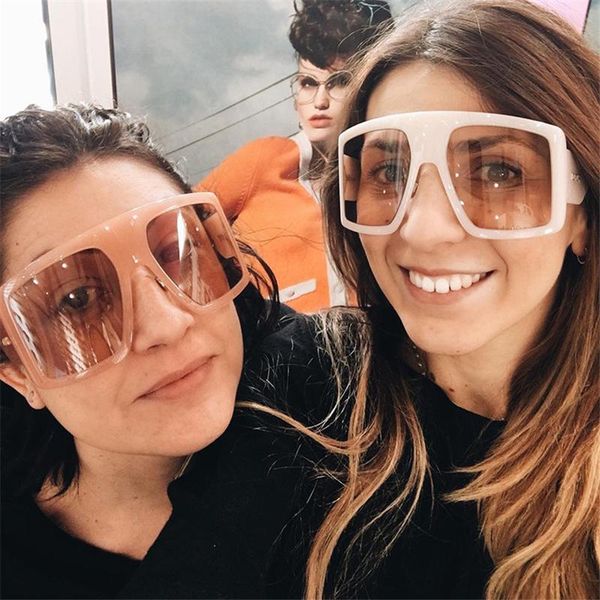 sunglasses est design big frame oversized women large flat sun glasses trendy square gradient shades, White;black
sunglasses est design big frame oversized women large flat sun glasses trendy square gradient shades, White;black