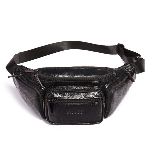 genuine leather men's waist fanny packs black sling chest single shoulder messenger bags cross body business wallet
genuine leather men's waist fanny packs black sling chest single shoulder messenger bags cross body business wallet