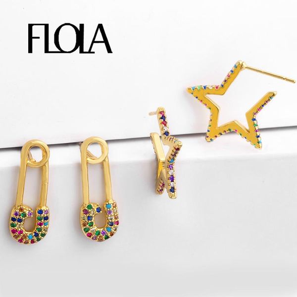 stud flola safety pin earrings gold punk zircon star tiny aretes de moda accesories woman ersq31, Golden;silver
stud flola safety pin earrings gold punk zircon star tiny aretes de moda accesories woman ersq31, Golden;silver