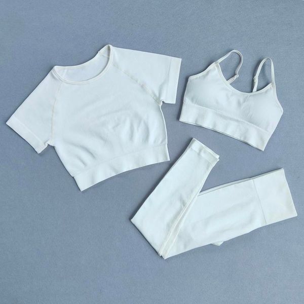 3pcs women seamless yoga set high waist running leggings fitness sport suits gym cloth yoga short sleeve shirts workout clothing, White;red
3pcs women seamless yoga set high waist running leggings fitness sport suits gym cloth yoga short sleeve shirts workout clothing, White;red