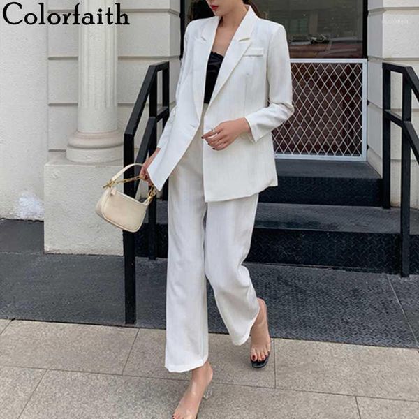 women's tracksuits colorfaith 2021 summer autumn women sets 2 piece matching pants casual high waist office lady striped elegant suit w, Gray
women's tracksuits colorfaith 2021 summer autumn women sets 2 piece matching pants casual high waist office lady striped elegant suit w, Gray