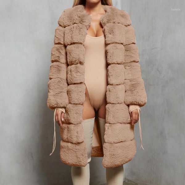 2021 thick warm faux fur coat women fashion round neck long plush coat stitching luxury jackets plus size winter clothes1, Black
2021 thick warm faux fur coat women fashion round neck long plush coat stitching luxury jackets plus size winter clothes1, Black