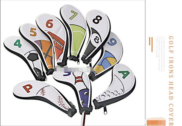 new designer golf iron cover, club head cover, digital zipper sports ball pattern protective cover, pu waterproof 9 pcs/group color 0022
new designer golf iron cover, club head cover, digital zipper sports ball pattern protective cover, pu waterproof 9 pcs/group color 0022