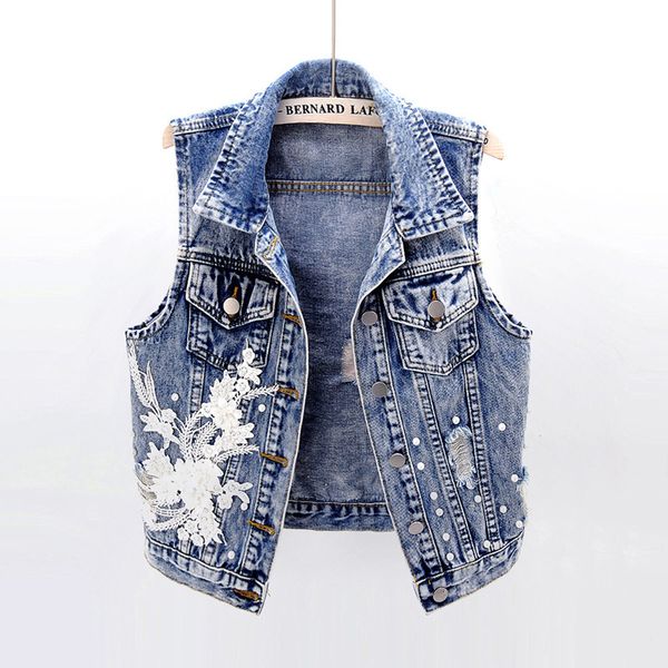 2021 new printed denim female korean summer short sleeves sleeveless thin unique floral fashion pearls vest jeans 7eax, Black;white
2021 new printed denim female korean summer short sleeves sleeveless thin unique floral fashion pearls vest jeans 7eax, Black;white
