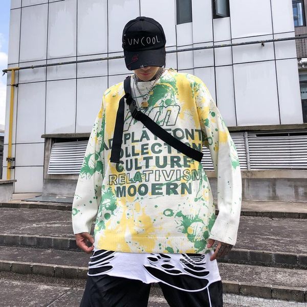 hit color sweaters pullovers men autumn winter casual couple wear loose streetwear male sweaters print tie-dye knitted letter1, White;black
hit color sweaters pullovers men autumn winter casual couple wear loose streetwear male sweaters print tie-dye knitted letter1, White;black