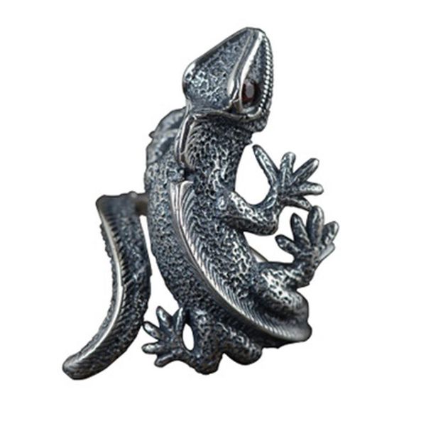 cluster rings adjustable lizard ring cabrite gecko chameleon anole jewelry size gift idea ship gifts, Golden;silver