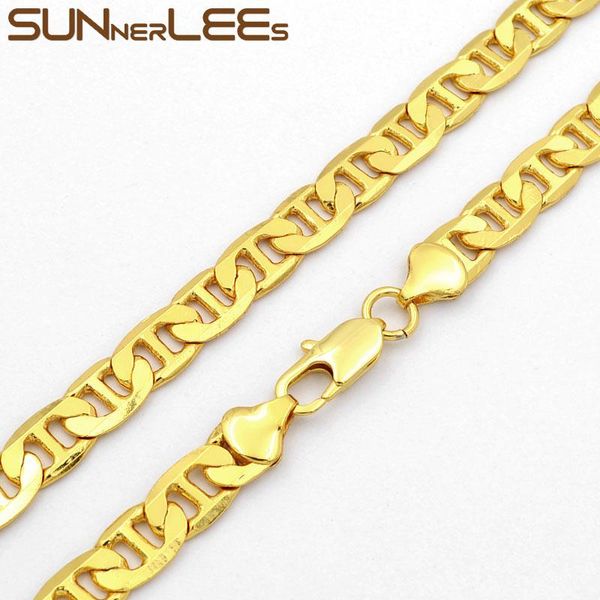 chains sunnerlees fashion jewelry gold color necklace curb cuban link chain for mens womens gift c58 n, Silver
chains sunnerlees fashion jewelry gold color necklace curb cuban link chain for mens womens gift c58 n, Silver