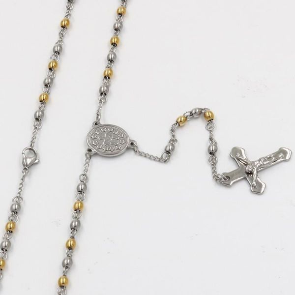 1 virgin mary rosary necklace for men women stainless steel bead chain cross jesus pendant women's men's gift jewelry wholesale1, Silver
1 virgin mary rosary necklace for men women stainless steel bead chain cross jesus pendant women's men's gift jewelry wholesale1, Silver