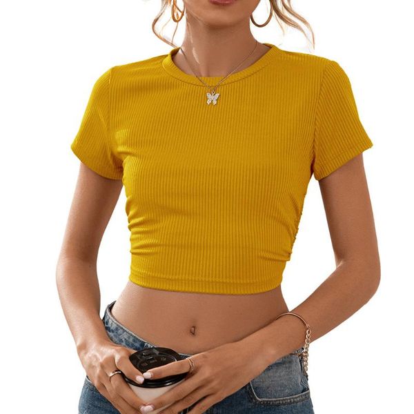 spring/summer women t-shirts 2021 new short dewy umbilical cord tied back strap hollow out slim short-sleeved t-shirt top, White
spring/summer women t-shirts 2021 new short dewy umbilical cord tied back strap hollow out slim short-sleeved t-shirt top, White