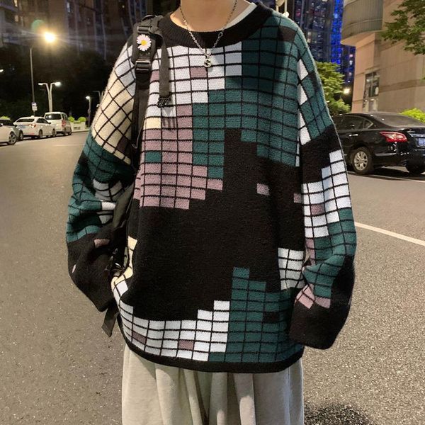 men's sweaters 2021 autumn and winter youth loose color matching printed sweater fashion casual round neck bottoming shirt, White;black
men's sweaters 2021 autumn and winter youth loose color matching printed sweater fashion casual round neck bottoming shirt, White;black