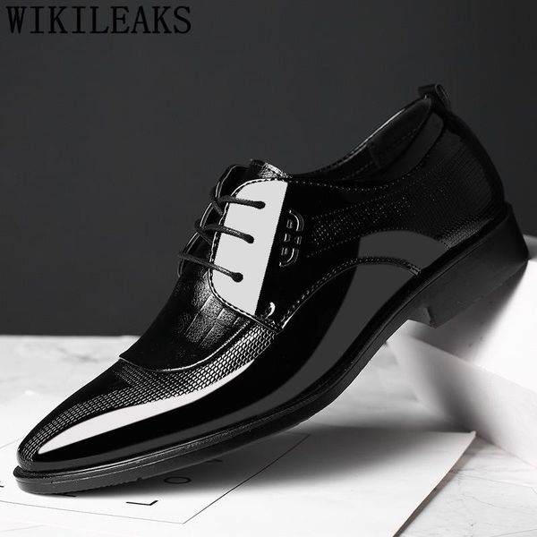 dress shoes italian men classic coiffeur suit patent leather big size 48 business zapatos de hombre vestir formal, Black
dress shoes italian men classic coiffeur suit patent leather big size 48 business zapatos de hombre vestir formal, Black