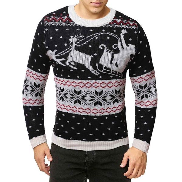 men's sweaters fashion men autumn winter long sleeve christmas printed knitted round neck pullover casual warm sweater sueter hombre#3, White;black
men's sweaters fashion men autumn winter long sleeve christmas printed knitted round neck pullover casual warm sweater sueter hombre#3, White;black