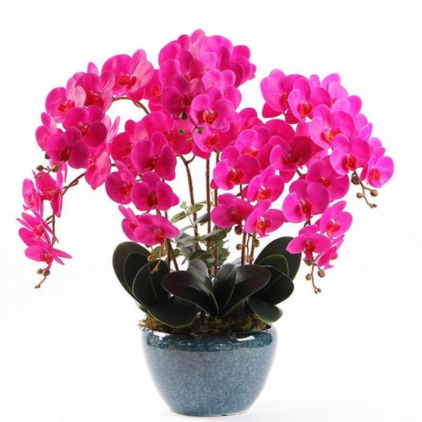 1pc 8 heads butterfly orchid artificial flower phalaenopsis orchid silk real touch orchidee fake flowers wedding home decoration
1pc 8 heads butterfly orchid artificial flower phalaenopsis orchid silk real touch orchidee fake flowers wedding home decoration