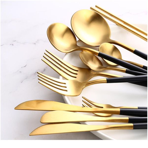 black gold cutlery set steak knife fork coffee spoon teaspoon dessert knife ice spoon chopsticks stainless steel dinner bbyioq
black gold cutlery set steak knife fork coffee spoon teaspoon dessert knife ice spoon chopsticks stainless steel dinner bbyioq