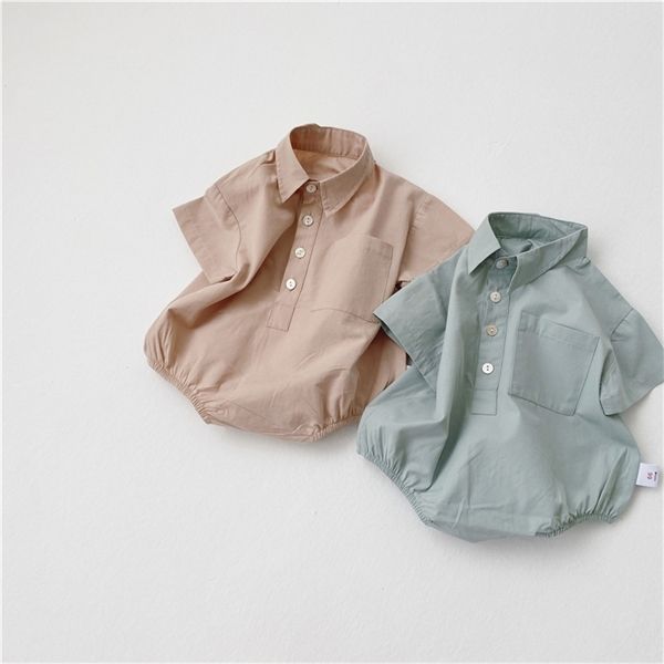 newborn infant toddler baby boys solid rompers korea kid clothes baby cotton shirt jumpsuit birthday party body lapel rompers c1021, Blue
newborn infant toddler baby boys solid rompers korea kid clothes baby cotton shirt jumpsuit birthday party body lapel rompers c1021, Blue