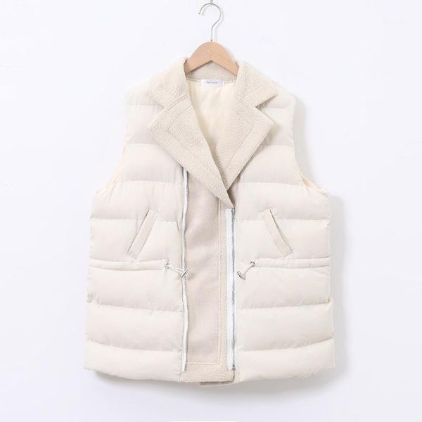 2019 winter new black white korean zipper vest plus size 5xl women lamb hair patchwork waistcoat cotton vest sleeveless jacket1
2019 winter new black white korean zipper vest plus size 5xl women lamb hair patchwork waistcoat cotton vest sleeveless jacket1