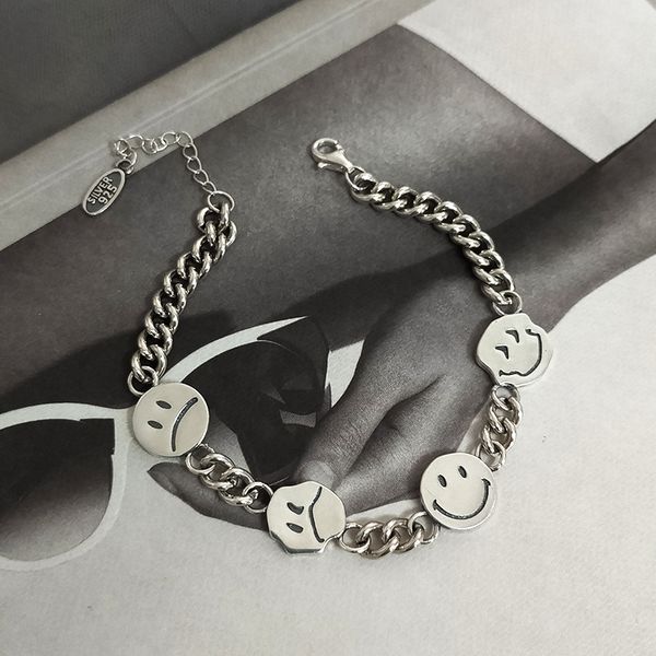 south korea east gate summer new s925 silver smile face women ins fashion personality versatile pure silver bracelet bracelet bracelet wxbqw, Golden;silver
south korea east gate summer new s925 silver smile face women ins fashion personality versatile pure silver bracelet bracelet bracelet wxbqw, Golden;silver