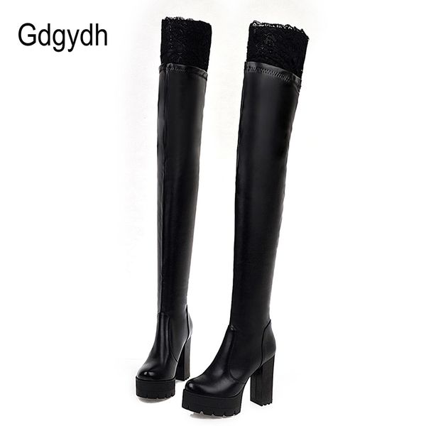 gdgydh lace thigh high boots for plus size women platform shoes over the knee boots stretch fabric black leather winter new y200723
gdgydh lace thigh high boots for plus size women platform shoes over the knee boots stretch fabric black leather winter new y200723