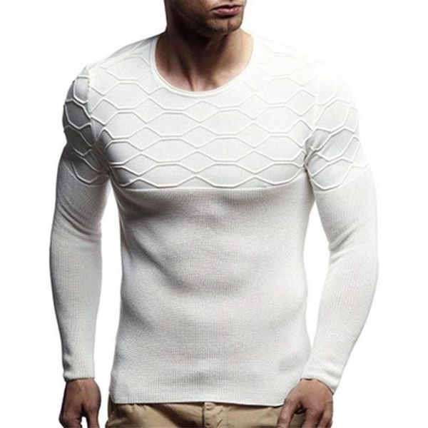 man diamond pattern knitting sweaters fashion trend long sleeve round neck pullover sweater clothing male spring slim casual bottoming, White;black
man diamond pattern knitting sweaters fashion trend long sleeve round neck pullover sweater clothing male spring slim casual bottoming, White;black
