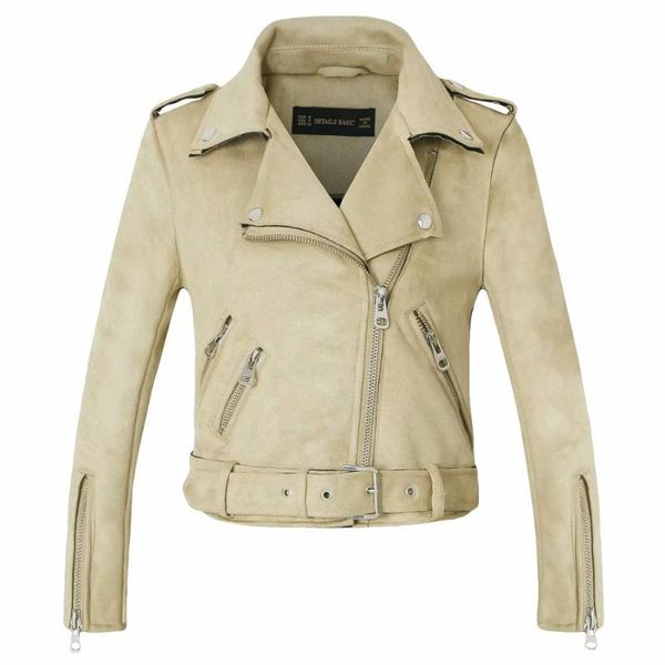 2020 women autumn winter thick fake suede faux leather jackets sash lady matte motorcycle coats biker zippers street outwear, Black
2020 women autumn winter thick fake suede faux leather jackets sash lady matte motorcycle coats biker zippers street outwear, Black