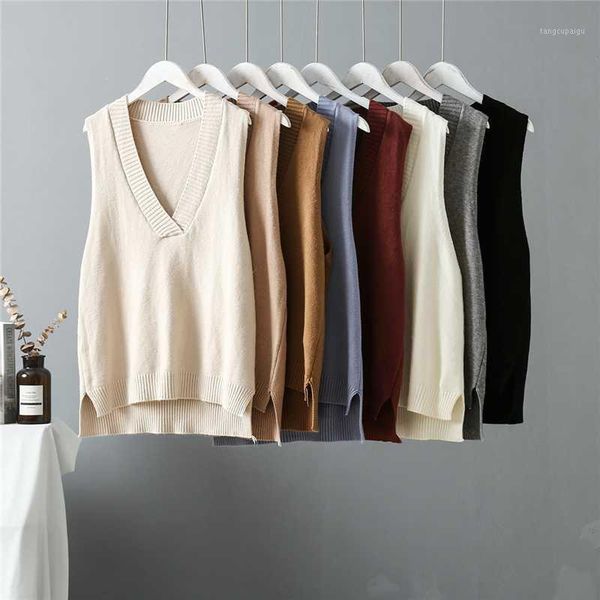 wild v-neck sweaters vest spring sleeveless pullover loose women knit vest new casual solid color patchwork knitwear female1, Black;white
wild v-neck sweaters vest spring sleeveless pullover loose women knit vest new casual solid color patchwork knitwear female1, Black;white
