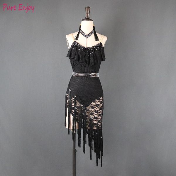 stage wear latin dance clothing women professional white black lace fringed skirt tilt dress, Black;red
stage wear latin dance clothing women professional white black lace fringed skirt tilt dress, Black;red