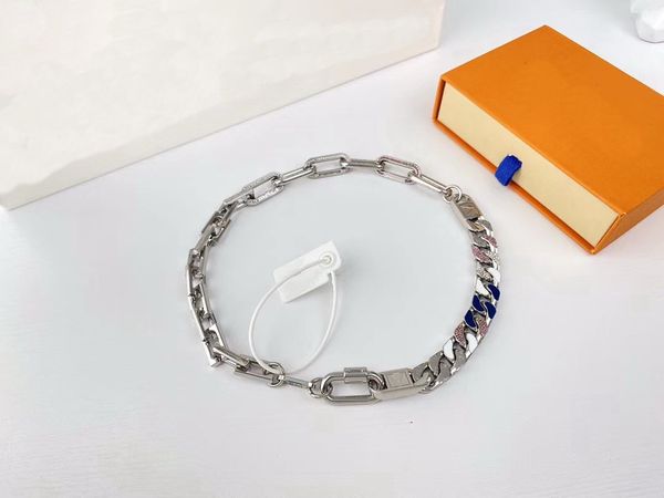 europe america fashion style men silver-color metal engraved v initials crystal enamel chain links patches necklace gift
europe america fashion style men silver-color metal engraved v initials crystal enamel chain links patches necklace gift