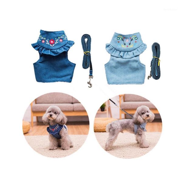 dog collars & leashes plaid harness vest embroidered denim puppy leash walking traction rope for small dogs cats outdoor accessories1
dog collars & leashes plaid harness vest embroidered denim puppy leash walking traction rope for small dogs cats outdoor accessories1