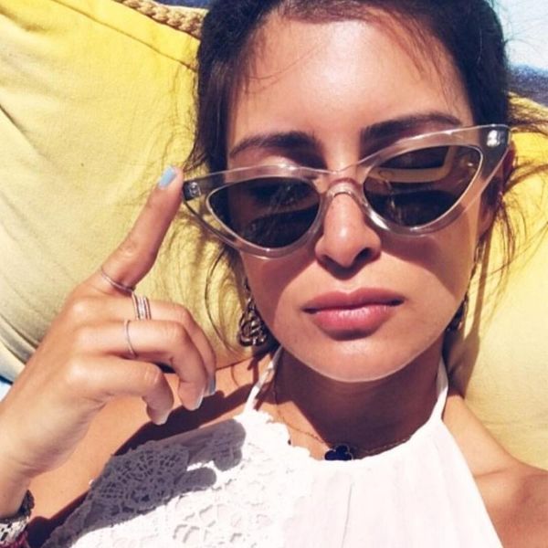 sunglasses 2021 cool cute small cat eye clear frame pink yellow glasses vintage brand shades, White;black
sunglasses 2021 cool cute small cat eye clear frame pink yellow glasses vintage brand shades, White;black