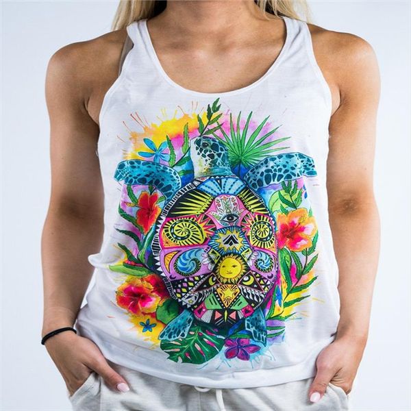 colorful sea turtle oil 3d painting women camisole tank female fitness raceback gyms vest streetwear women clothes, White
colorful sea turtle oil 3d painting women camisole tank female fitness raceback gyms vest streetwear women clothes, White