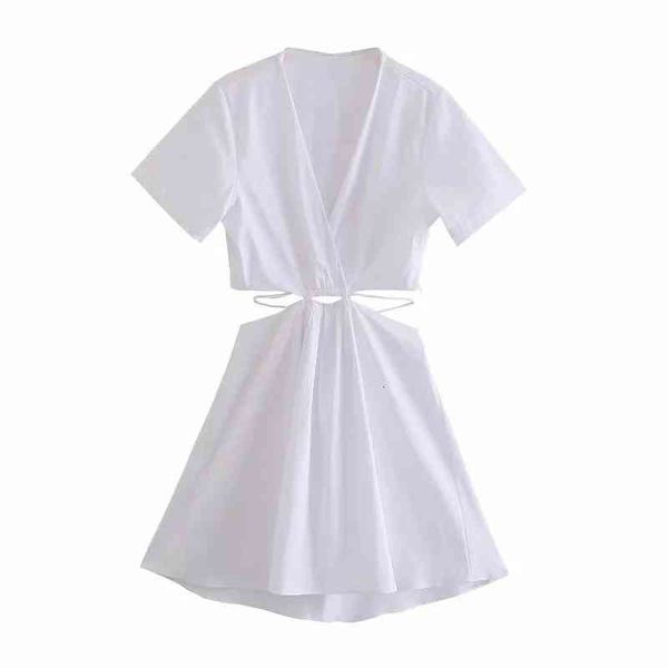 hollow out bandage dress women solid short sleeve v neck ruching lace up mini dresses chic white party dress, Black;gray
hollow out bandage dress women solid short sleeve v neck ruching lace up mini dresses chic white party dress, Black;gray
