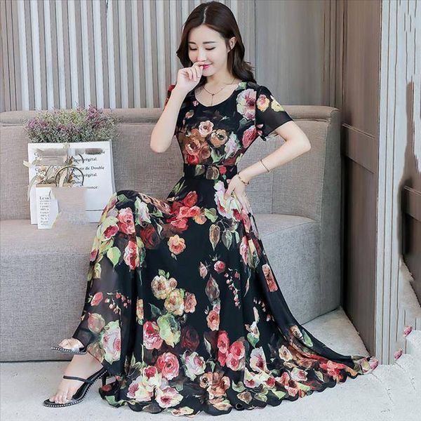 fashion 2020 flower dress women o neck short sleeve long dress printed slim a line dresses empire plus size 3xl clothes, Black;gray
fashion 2020 flower dress women o neck short sleeve long dress printed slim a line dresses empire plus size 3xl clothes, Black;gray