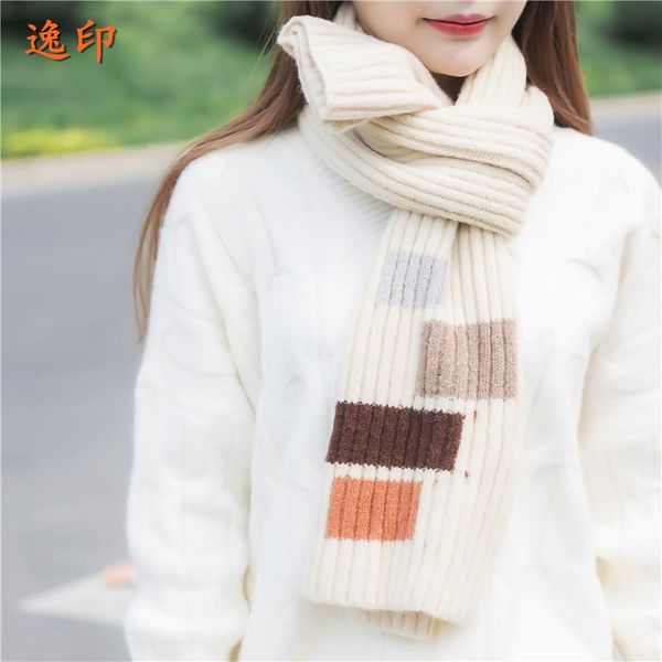 new korean style autumn and winter all-match new warm knitted four-color square fashion short scarf for students women, Blue;gray
new korean style autumn and winter all-match new warm knitted four-color square fashion short scarf for students women, Blue;gray