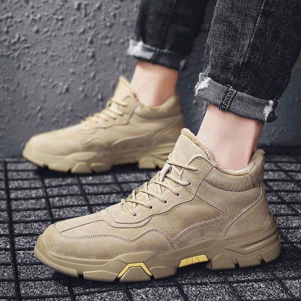 boots winter men fashion fur lace-up plush warm leather for high with snow casual shoes, Black
boots winter men fashion fur lace-up plush warm leather for high with snow casual shoes, Black