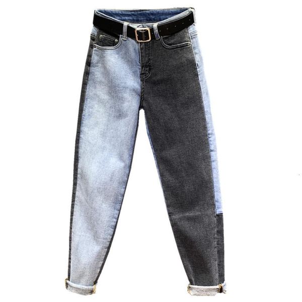 plus size 26-31 patchwork jeans female high waist denim long trousers for women fashion straight feet jeans, Blue
plus size 26-31 patchwork jeans female high waist denim long trousers for women fashion straight feet jeans, Blue