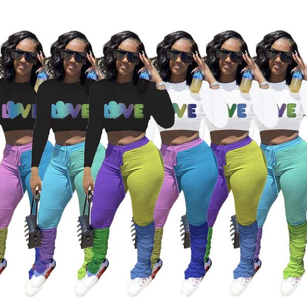 plus size women tracksuit letters love long sleeve sweatshirts crop contrast color trousers pants two pieces outfits sport suit d102603, Gray
plus size women tracksuit letters love long sleeve sweatshirts crop contrast color trousers pants two pieces outfits sport suit d102603, Gray