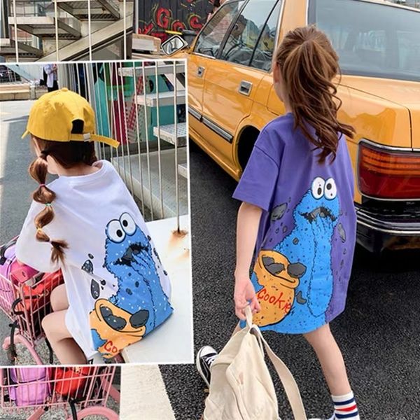 summer loose mid-length girl t-shirt cute novelty cartoon pattern short-sleeved shirt american clothes fashion medium and large y200704, Blue
summer loose mid-length girl t-shirt cute novelty cartoon pattern short-sleeved shirt american clothes fashion medium and large y200704, Blue