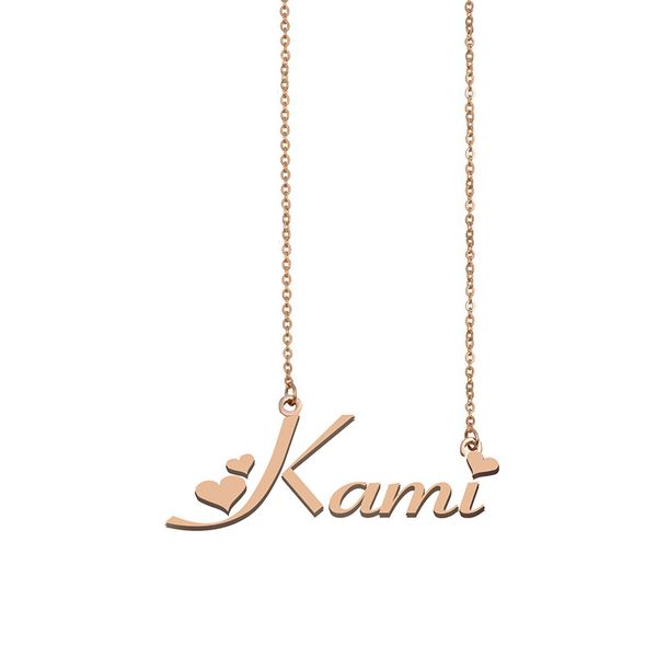 kami name necklaces pendant custom personalized for women girls children friends mothers gifts 18k gold plated stainless steel, Silver
kami name necklaces pendant custom personalized for women girls children friends mothers gifts 18k gold plated stainless steel, Silver