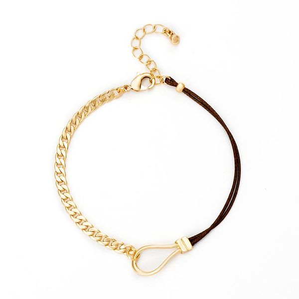 link, chain jaeeyin 2021 hollow geometric bracelet string knit vintage cuban gold alloy minimalist wrist jewelry girlfriend birthday gift, Black
link, chain jaeeyin 2021 hollow geometric bracelet string knit vintage cuban gold alloy minimalist wrist jewelry girlfriend birthday gift, Black