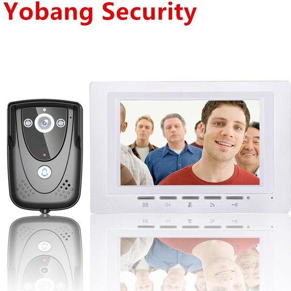 video door phones yobang security hip 7"inch doorbell phone home intercom wired for house night vision 
video door phones yobang security hip 7"inch doorbell phone home intercom wired for house night vision