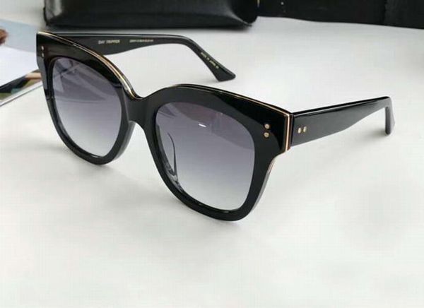 women gold black sunglasses day 22031 dark grey gradient lens occhiali da sole fashion sunglasses new with box, White;black 
women gold black sunglasses day 22031 dark grey gradient lens occhiali da sole fashion sunglasses new with box, White;black