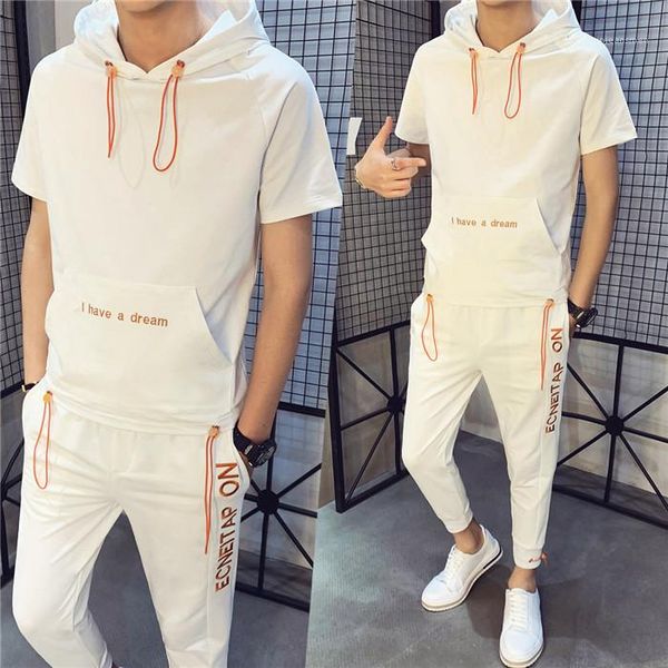 short sleeve hoodies and cropped pants 2pcs men sports suits 4xl summer mens casual tracksuits lettern pattern, Gray
short sleeve hoodies and cropped pants 2pcs men sports suits 4xl summer mens casual tracksuits lettern pattern, Gray
