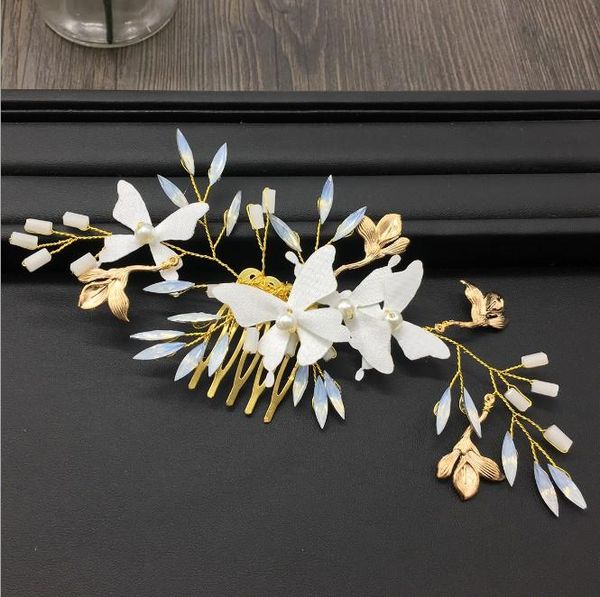 hair clips & barrettes bridal comb white artificial butterfly jewelry trendy pearl wedding headpiece women ornament girl costume prom party, Golden;silver
hair clips & barrettes bridal comb white artificial butterfly jewelry trendy pearl wedding headpiece women ornament girl costume prom party, Golden;silver