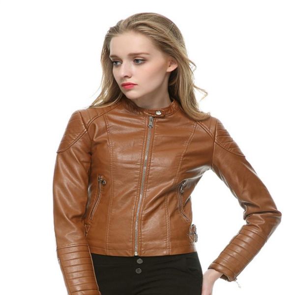 motorcycle fashion biker in faux coat brand jacket women brown black casual ladies leather slim elegant zipper leather coat fxrkj
motorcycle fashion biker in faux coat brand jacket women brown black casual ladies leather slim elegant zipper leather coat fxrkj