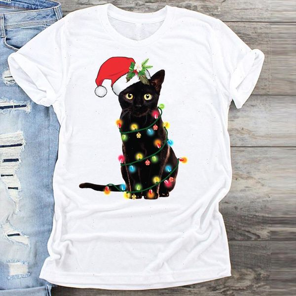 women cat pet funny holiday happy time merry christmas print clothes graphic t shirt ladies female tshirts tee t shirt, White
women cat pet funny holiday happy time merry christmas print clothes graphic t shirt ladies female tshirts tee t shirt, White