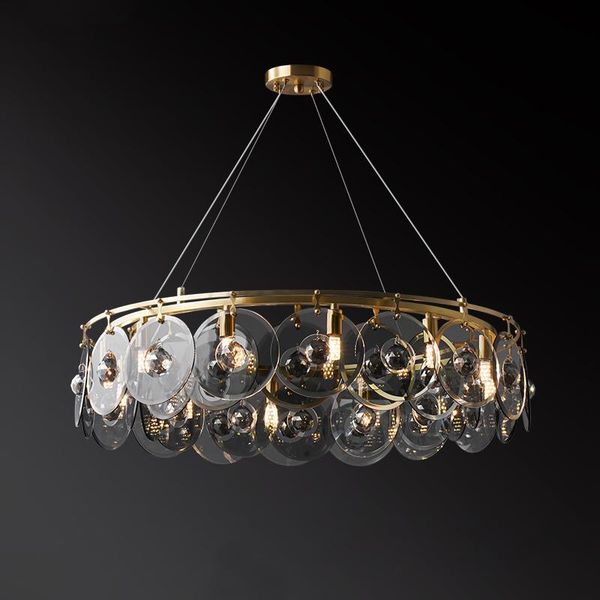 round luxury copper living room lighting crystal villa hall led chandelier dining room bedroom lights black glass hanging lamp
round luxury copper living room lighting crystal villa hall led chandelier dining room bedroom lights black glass hanging lamp
