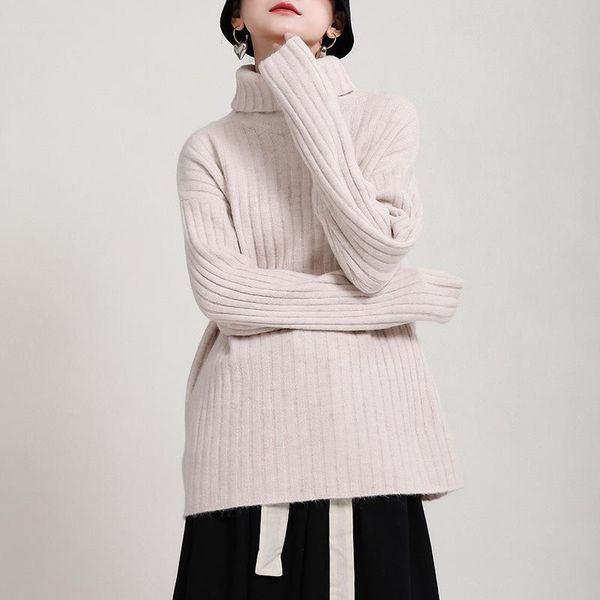 new high neck 100% cashmere sweater for women turtleneck womens winter sweaters 2021 cowl neck sweater, White;black
new high neck 100% cashmere sweater for women turtleneck womens winter sweaters 2021 cowl neck sweater, White;black