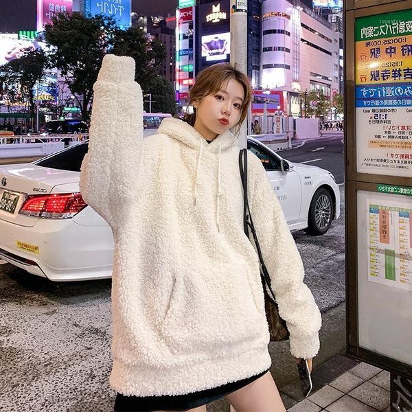 long coat women solid hooded pullover faux lamb fur jacket warm thick fashion loose plush coat winter jacket women teddy1, Black
long coat women solid hooded pullover faux lamb fur jacket warm thick fashion loose plush coat winter jacket women teddy1, Black