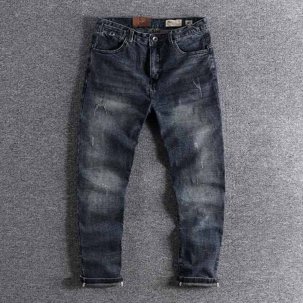 2020 british men's jeans trendy slim fit straight versatile pants handsome boy wear 07611, Blue
2020 british men's jeans trendy slim fit straight versatile pants handsome boy wear 07611, Blue