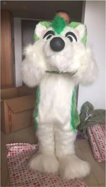 long fur dog mascot costume halloween christmas cartoon character outfits suit advertising leaflets clothings carnival adults outfit, Red;yellow
long fur dog mascot costume halloween christmas cartoon character outfits suit advertising leaflets clothings carnival adults outfit, Red;yellow